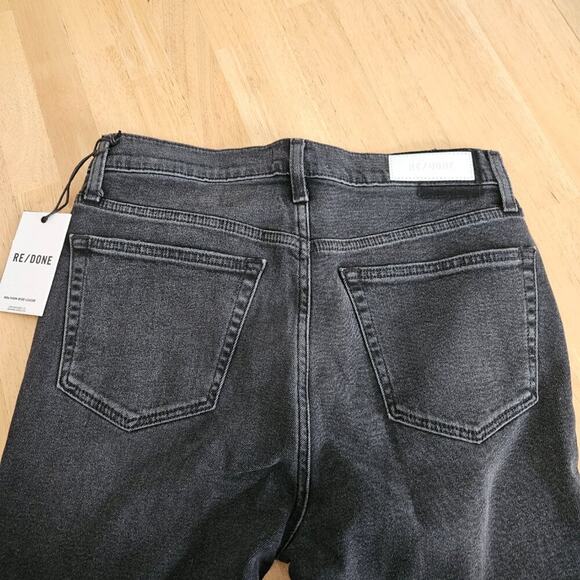 RE/DONE Originals 90s High Rise Ankle Crop Jeans - Faded Coal - size 29-NWT - Picture 7 of 10